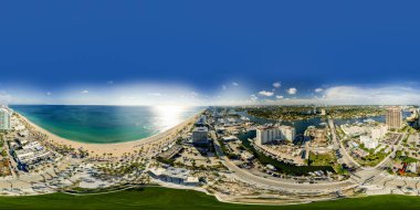 Hava küresi manzarası Fort Lauderdale Plaj Parkı manzarası
