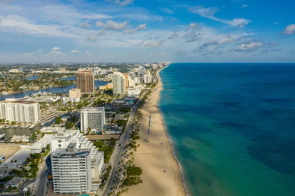 Beleza litoral tiro de Fort Lauderdale FL EUA — Fotografia de Stock