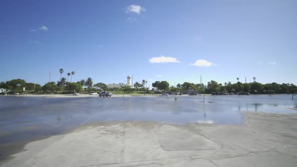 佛罗里达州迈阿密海滩的洪水 — 图库视频影像