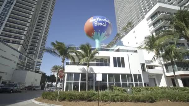 Water Tower Hallandale Beach Φλόριντα — Αρχείο Βίντεο