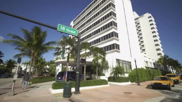 Shelborne Hotel Miami Beach Mozgás Videó — Stock videók