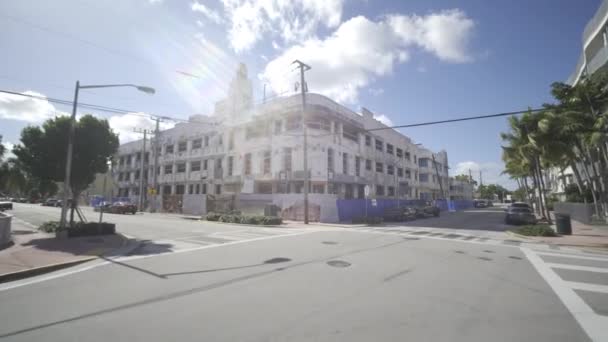 Collins Park Hotel Miami Beach Remodelación — Vídeo de stock