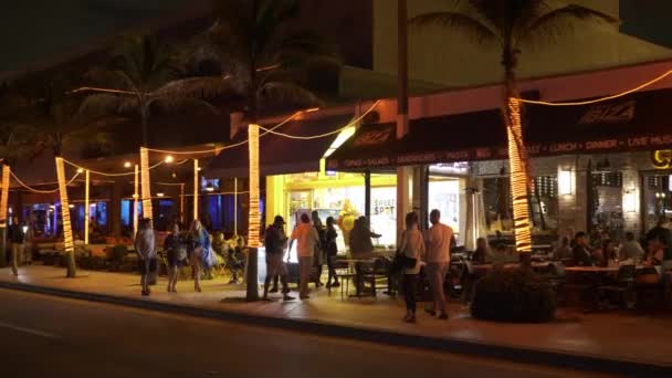 Curbside Ristoranti Fort Lauderdale Beach — Video Stock