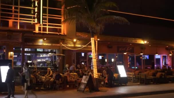 Rock Bar Fort Lauderdale Florida Notte — Video Stock