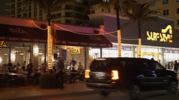 Negozi Sulla Spiaggia Fort Lauderdale — Video Stock