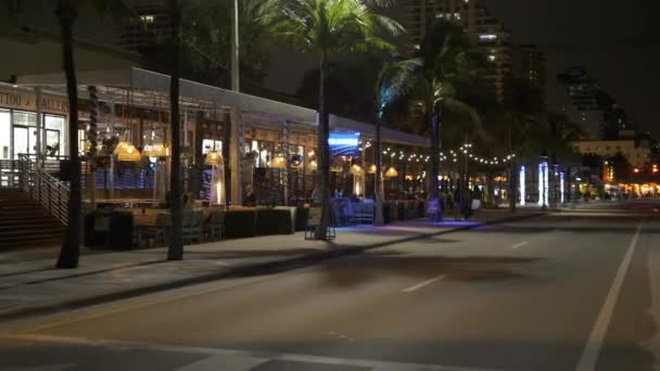 411 Restauracja Południowa Fort Lauderdale Beach — Wideo stockowe