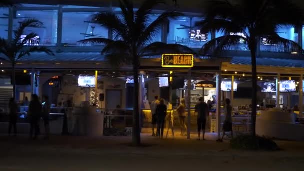 Bos Beach Restaurace Fort Lauderdale — Stock video