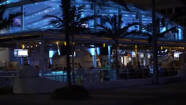 Bos Beach Restaurant Fort Lauderdale Estados Unidos — Vídeo de stock