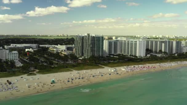 Miami Beach Zimní Záběry Cca 2019 — Stock video