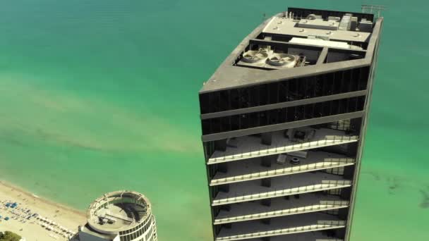 Muza Rezydencje Zwiedzanie Lotnicze Nad Miami Sunny Isles Beach — Wideo stockowe