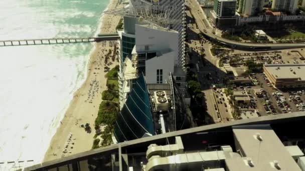 Torres Rascacielos Frente Mar Sunny Isles Beach — Vídeo de stock