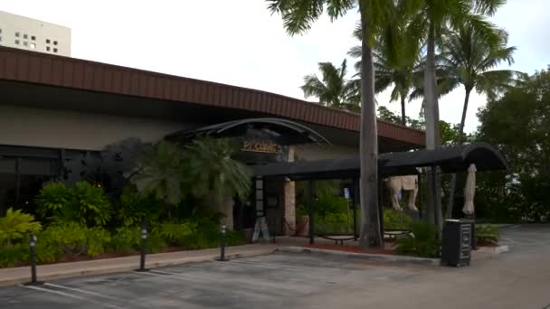 Changs Restaurant Miami — Stock Video