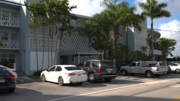Generieke Architectuur Appartementen Miami Beach — Stockvideo