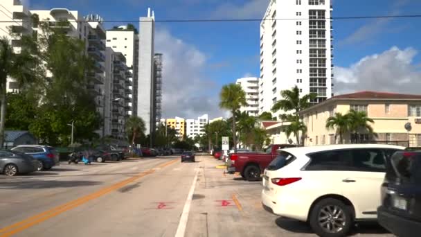 Řidičské Značky Harbor Island North Bay Village Miami — Stock video