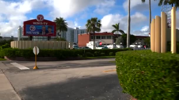 Fox New Station Wsvn Miami Florida — Stok video