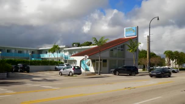 Biscayne Oteli Miami Motel — Stok video