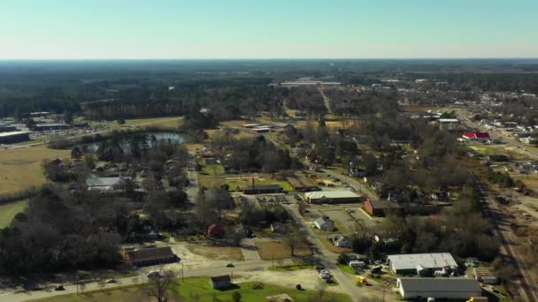 Повітряна Панорама Smithfield North Carolina Usa — стокове відео