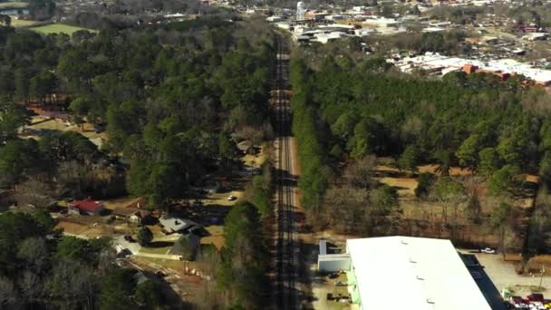 スミスフィールドNc Usa経由の鉄道線路 — ストック動画