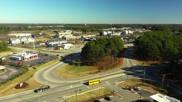 Aerial Drone Footage Smithfield North Carolina Usa — Stock Video