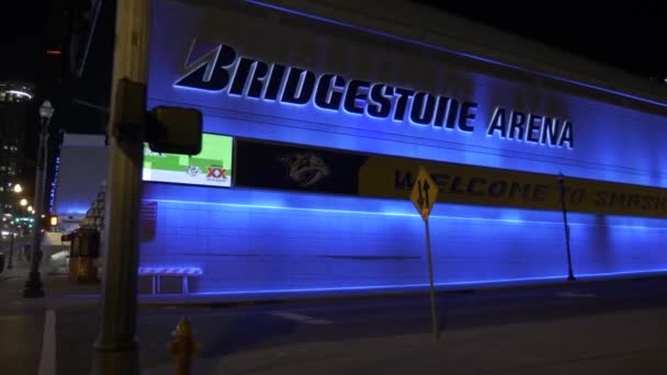 Bridgestone Arena Nashville Usa — стоковое видео
