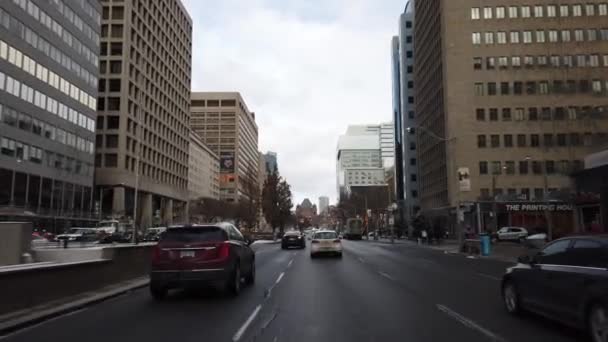 University Avenue Toronto 60P — стоковое видео