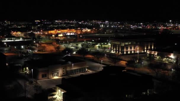 Vídeo Aéreo Nocturno Brentwood Tennessee — Vídeo de stock