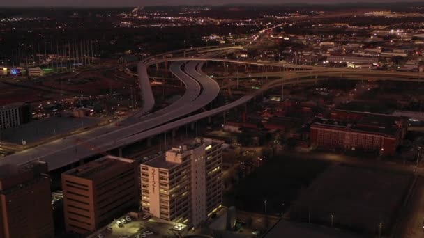 I59 Rodovia Intercâmbio Birmingham Alabama Drone Aéreo Vídeo — Vídeo de Stock