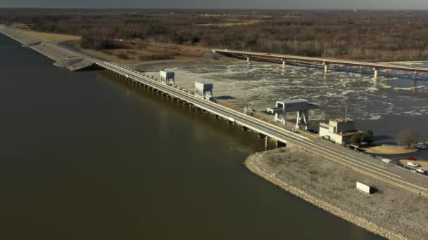 Fotografia Aérea Barragem Kentucky — Vídeo de Stock