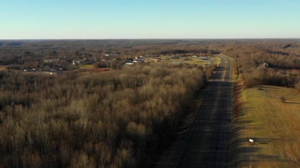 Aerial Landscape Shot Kuttawa Kentucky — 비디오
