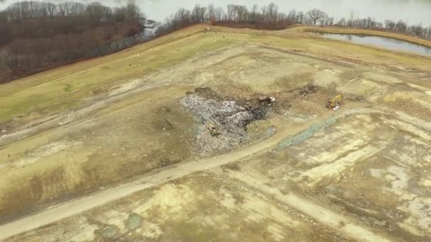 Aerial Video Industrial Landfill — 비디오