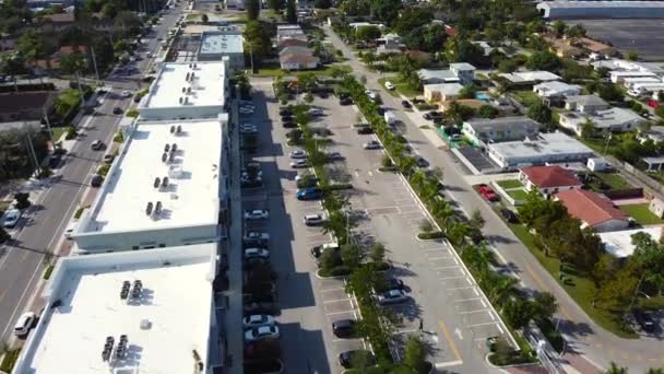 Luftaufnahmen Nachbarschaften Hallandale Usa — Stockvideo