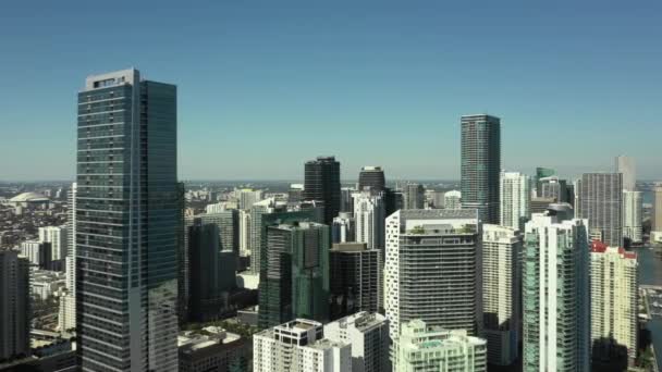 Беспилотник Над Городом Воздушное Видео — стоковое видео
