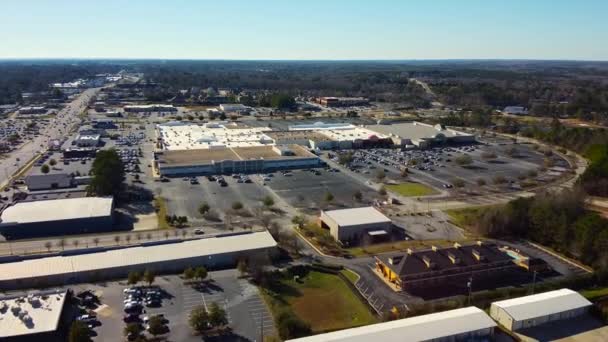 Aerial Establishing Shot Auburn Mall Alabama Usa — 비디오