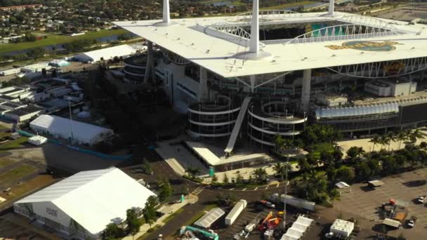 Tour Aereo Miami Hard Rock Stadium Super Bowl Liv — Video Stock