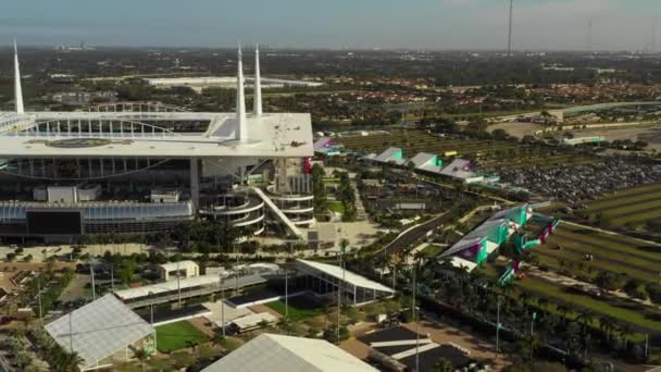 Imágenes Aéreas Del Super Bowl Liv Miami — Vídeo de stock