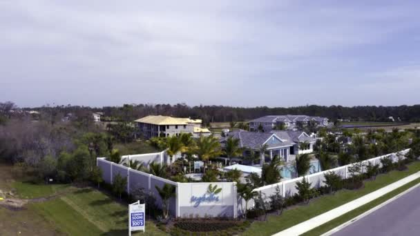 Luchtfoto Napels Woningbouw Neal Gemeenschappen Seychellen — Stockvideo