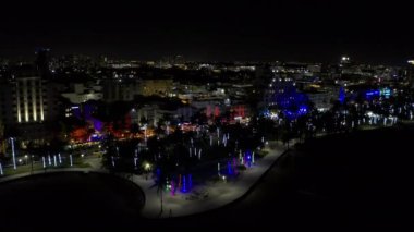 Stock drone video görüntüleri Miami Beach FL USA