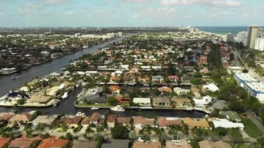 Hava görüntüleri Bermuda Riviera mahallesi Fort Lauderdale FL