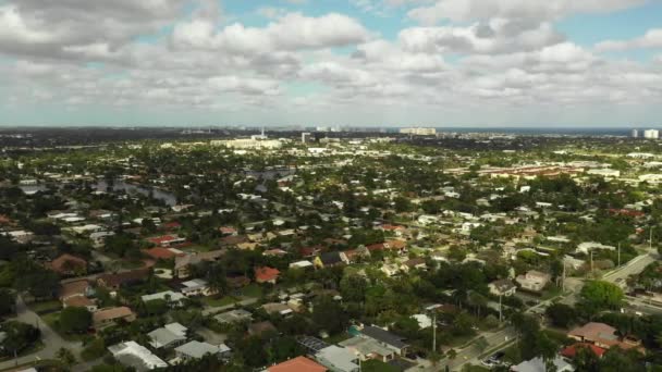 Hava Panorama Oakland Park Florida — Stok video