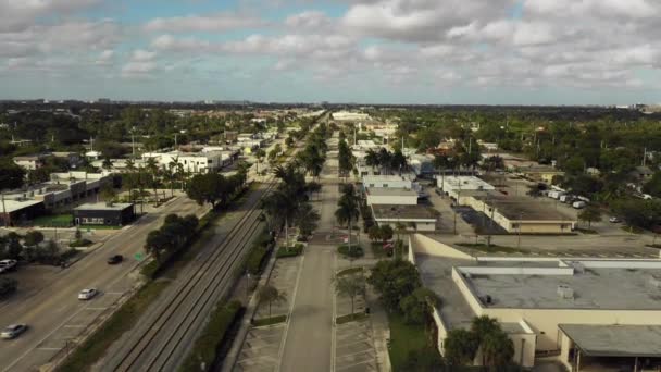 Luchtfoto Onthullen Downtown Oakland Park Usa — Stockvideo