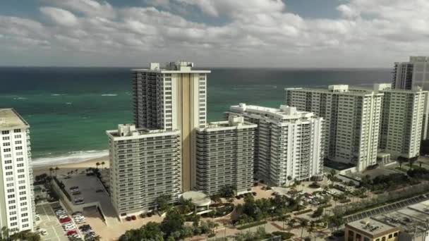 Imágenes Aéreas Playa Del Sol Condo Galt Ocean Mile Fort — Vídeo de stock