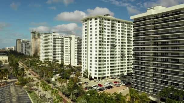 Εναέρια Ανοδική Βολή Galt Ocean Mile Fort Lauderdale — Αρχείο Βίντεο