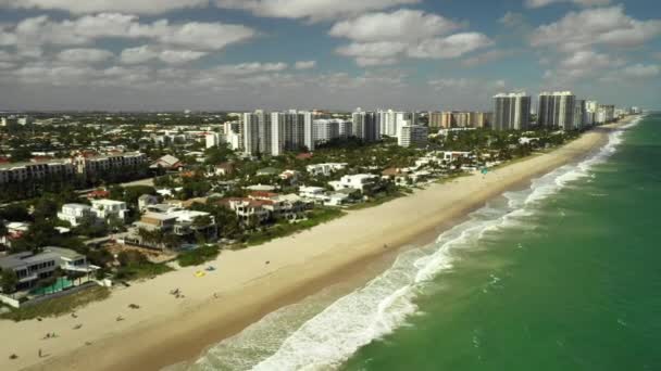 Fort Lauderdale Beaches Galt Ocean Mile — Stock Video
