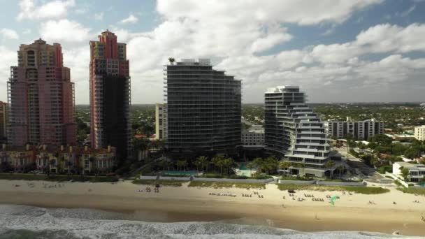 Lyxig Fastighet Vid Havet Fort Lauderdale Beach — Stockvideo