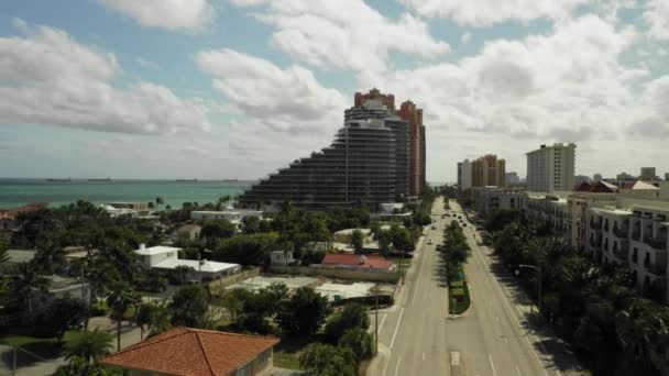 Luchtfoto Video Auberge Beach Residences Fort Lauderdale — Stockvideo