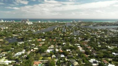Las Olas Adaları zengin mahalleler Fort Lauderdale Florida Usa