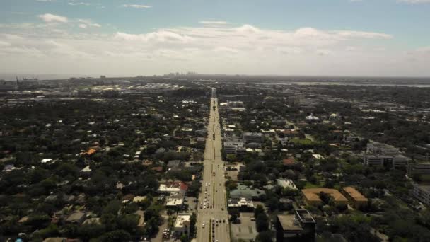 Légi Felvétel South Federal Highway Fort Lauderdale — Stock videók
