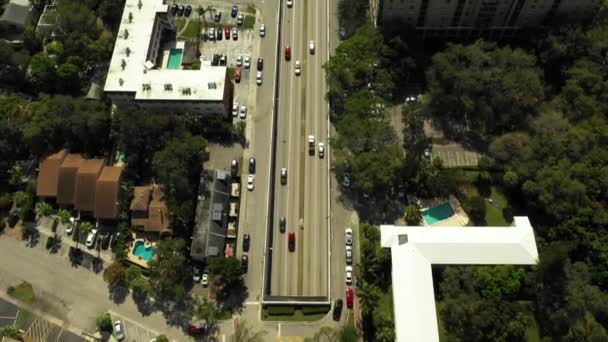 Autos Saliendo Del Túnel New River Fort Lauderdale — Vídeo de stock