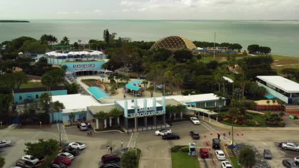 Deo Drone Aéreo Miami Seaquarium — Vídeo de Stock