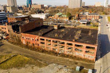 Terk edilmiş depo Detroit Michigan Usa